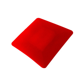 Красный, мягкий скребок Размер: 10 см x 8 см
